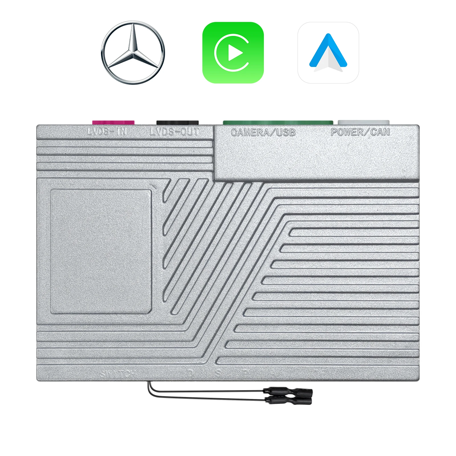 Ezonetronics Wireless CarPlay Android Auto Retrofit Kit Decoder Box for Mercedes Benz NTG 6.0 MBUX System 2019+