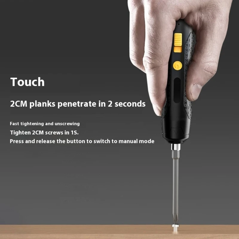 46 in 1 Electric Screwdriver Adjustable 3.7V USB C Rechargeable Removable B03E