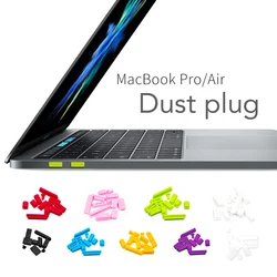 Tapón antipolvo de silicona para ordenador portátil, cubierta de goma a prueba de polvo, USB, para Macbook pro 13 air 11/15, 5 uds./9 Uds./12 Uds.