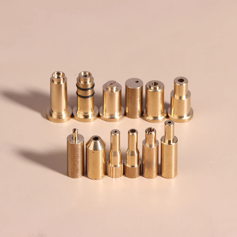 1Pc Reusable Brass Butane Gas Refill Adapter - Universal Nozzle Head for Various Brands, Leak-Proof Inflation Tool