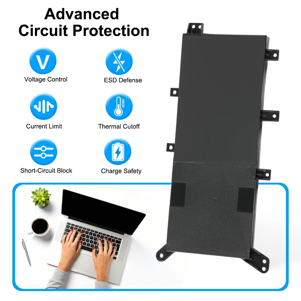 7.6V 37WH KingSener C21N1347 Laptop Battery For ASUS X554L X555 X555L X555LA X555LD X555LN X555MA 2ICP4/63/134 Free Tools