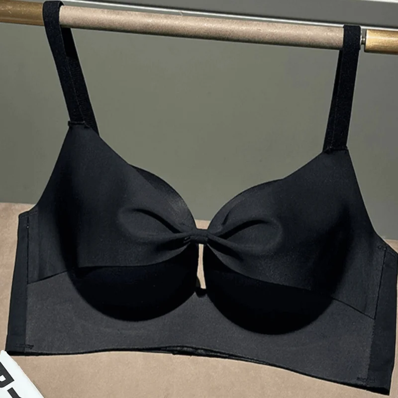 小さな胸を集めて大きく見せる、スチールリングのない女性用の跡のない下着、脇胸、垂れ防止FL