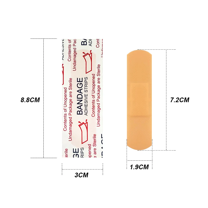 50pcs/lot Breathable Band Aid Waterproof Bandage First Aid Wound Dressing Medical Tape Wound Plaster Emergency Bandaids A274