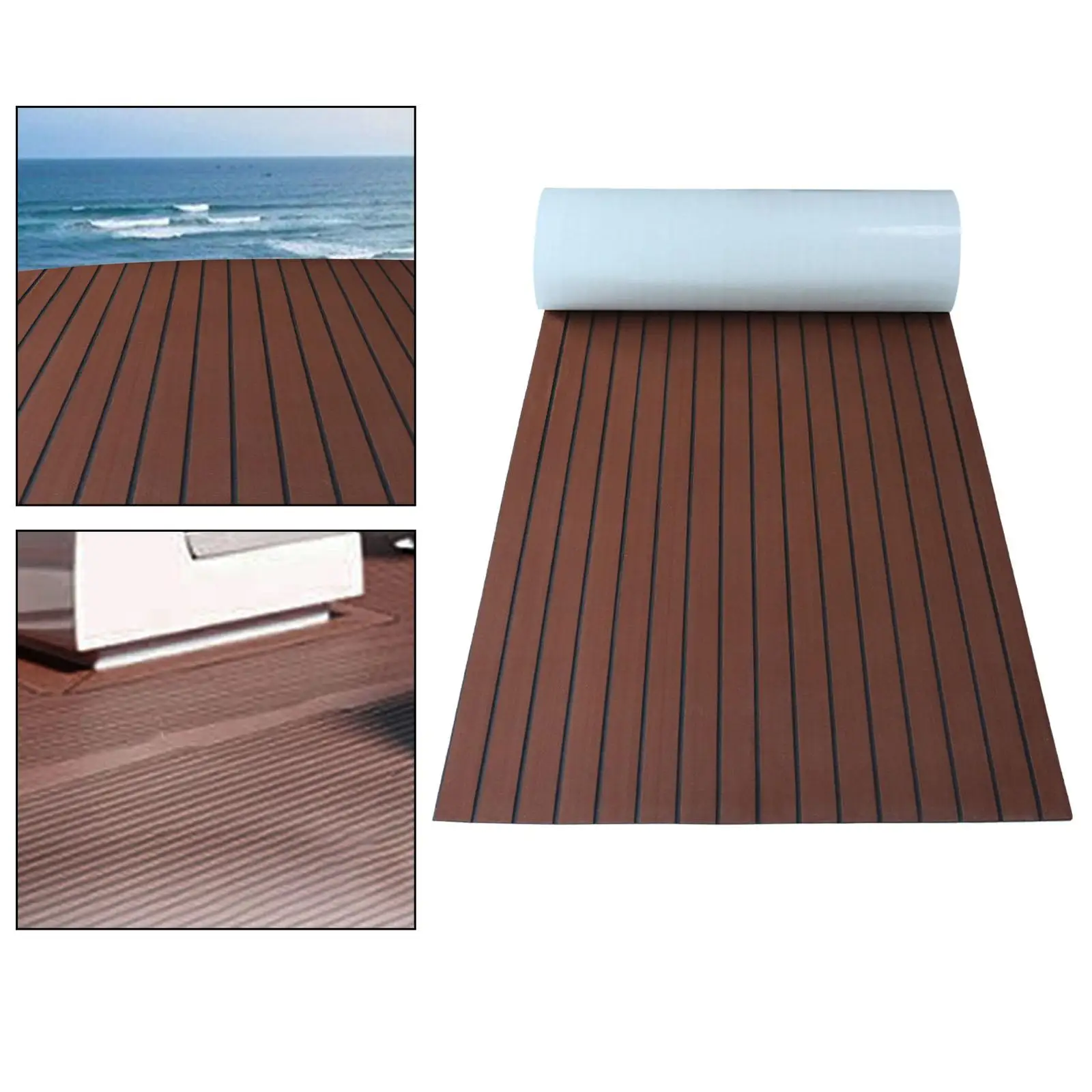 EVA โฟมสัก Decking Deck พื้นตกแต่ง Deck Pad เรือ Decking เรือพื้นสําหรับเรือยนต์เรือสระว่ายน้ํา Speedboat