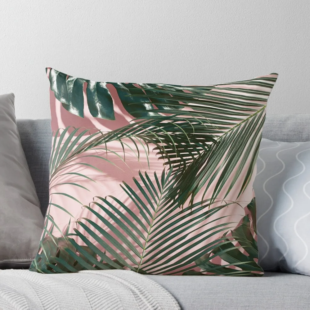 

Pink tropical leaves Throw Pillow Luxury Pillow Case ornamental pillows Decorative Cushions For Living Room