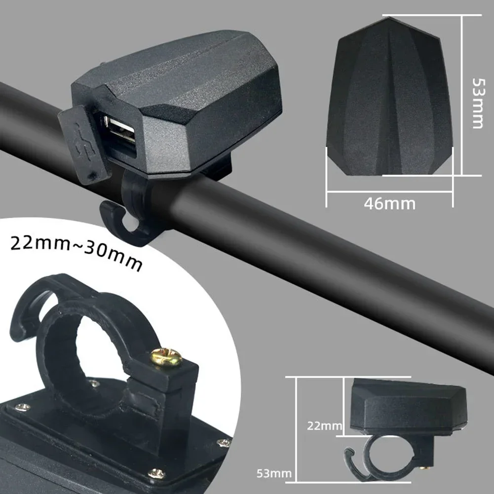 SPORTFUNSF E-Bike-Telefon-Ladegerät, 1,6 m Leitungslänge, USB-Ladegerät, DC 12–60 V, E-Bike-Telefon-Ladegerät, elektrisches Fahrrad, extern, hohe Leistung