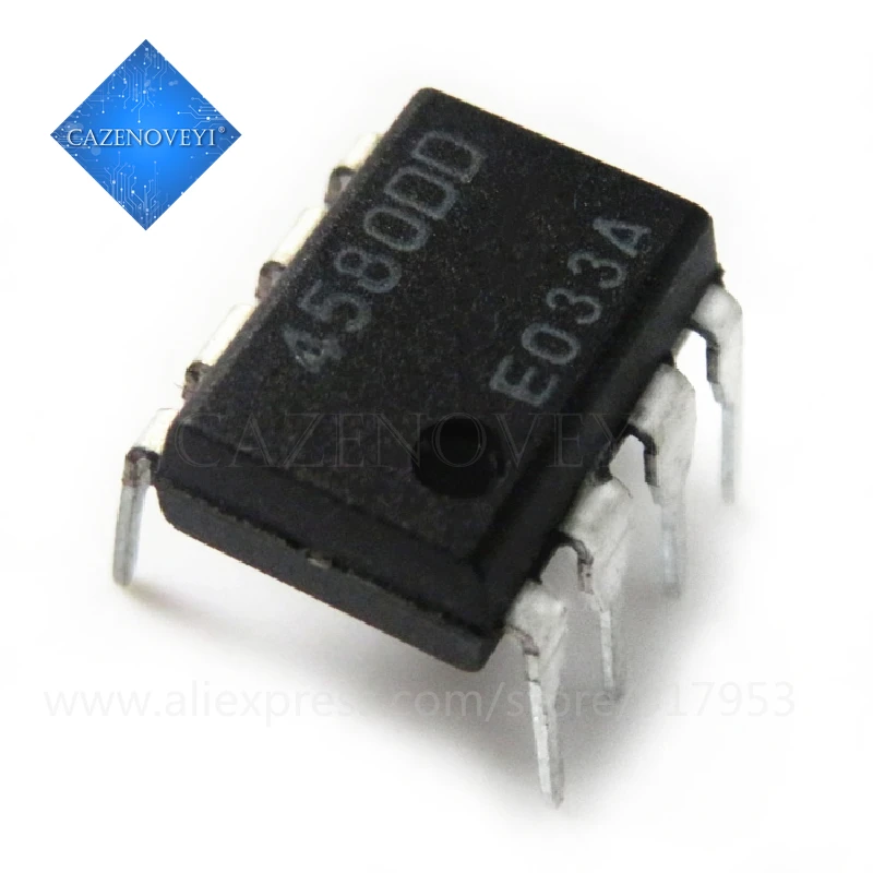 10pcs/lot NJM4580D JRC4580D JRC 4580D DIP-8 In Stock