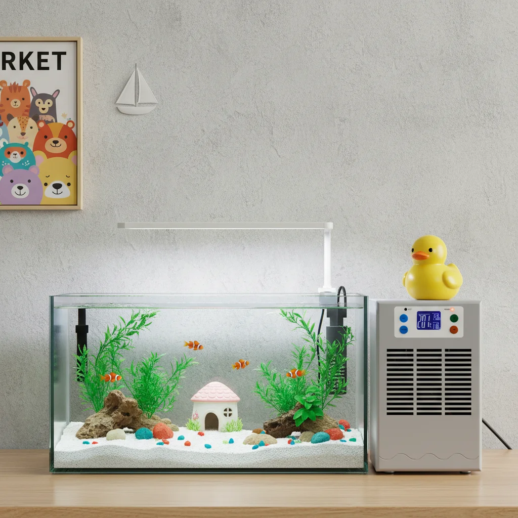 

Aquarium Water Chiller,Intelligent Aquarium Water Chiller 10-40℃,100W 30L Fish Tank Chiller,for Freshwater/Saltwater Tanks