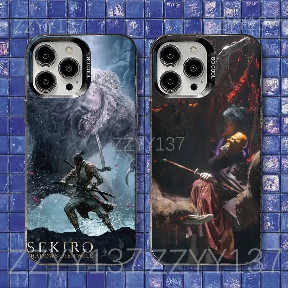 

SEKIRO SHADOWS DIE TWICE Phone Case For iPhone 16,15,14,13,12,11,8,7,Pro,Max,Plus,Mini,XS,SE Shockproof Matte Cover