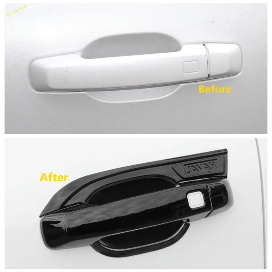 Outside Door Pull knob Catch Protector Hand-clasping Bowl Decoration Cap Cover Trim For Haval Dargo 2021 2022 Car Accessories