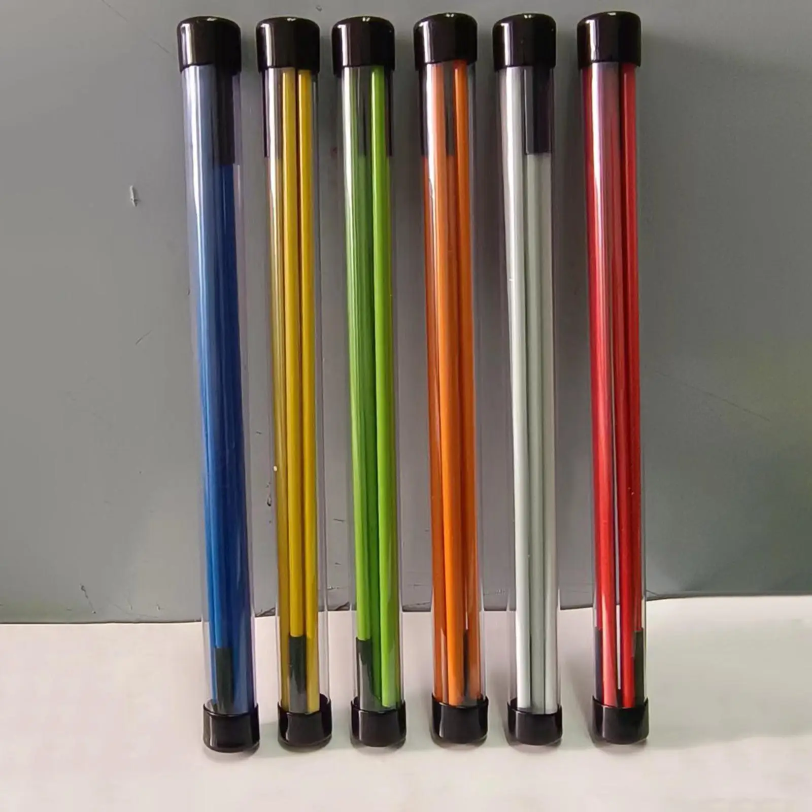 Golf Alignment Sticks Training Aid 2 Pack Fiberglass White Practice Rods for Golf Swing Posture Correction