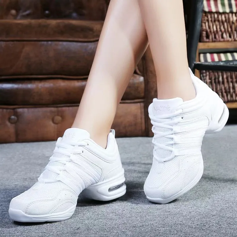 

Dancing Shoes Sports Feature Modern Dance Jazz Shoes Soft Outsole Breath Dance Shoes Sneakers For Woman Girl Practice Shoes 5cm