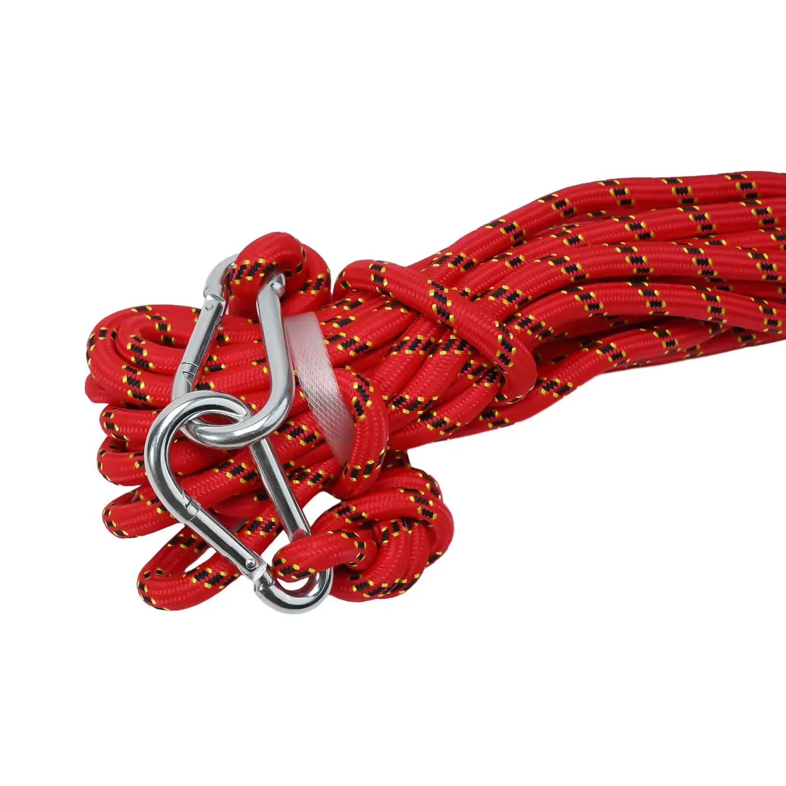 Safety Rope Rock Climbing Rope 10M 10mm Equipment Polyester Red/Bule Static Thick Knit Tree Wall High Performance