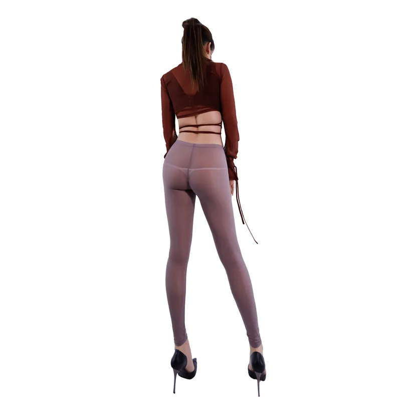 

Women Lady Sexy Ultra-thin High Elastic Yoga Pants Fitness Perspective Leggings Stretchy Slim Stylish