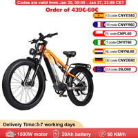 Free shipping RANDRIDE YX80 Electric bike 1500 48V 20Ah total suspension with hydraulic brakes and forks