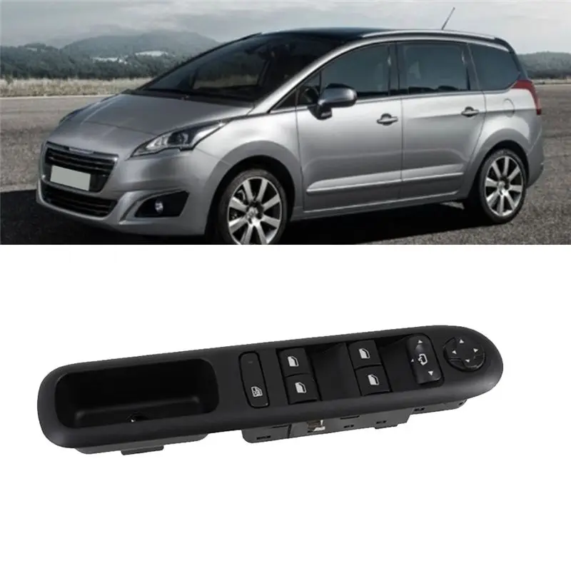 【Price Drop !!】 Car Master Power Window Switch 96650621ZD For 5008 2009-2016 Left Front Window Lifter Switch