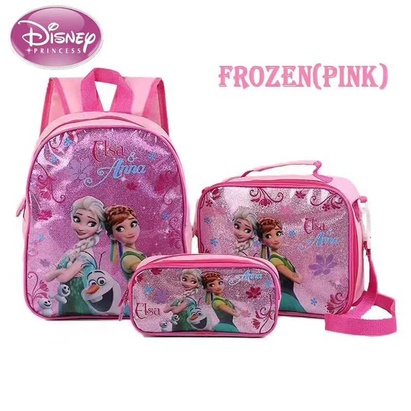 

Disney 2025 новый мультфильм милый детский школьный рюкзак «Холодное сердце» многофункциональный комплект из трех предметов студенческий рюкзак