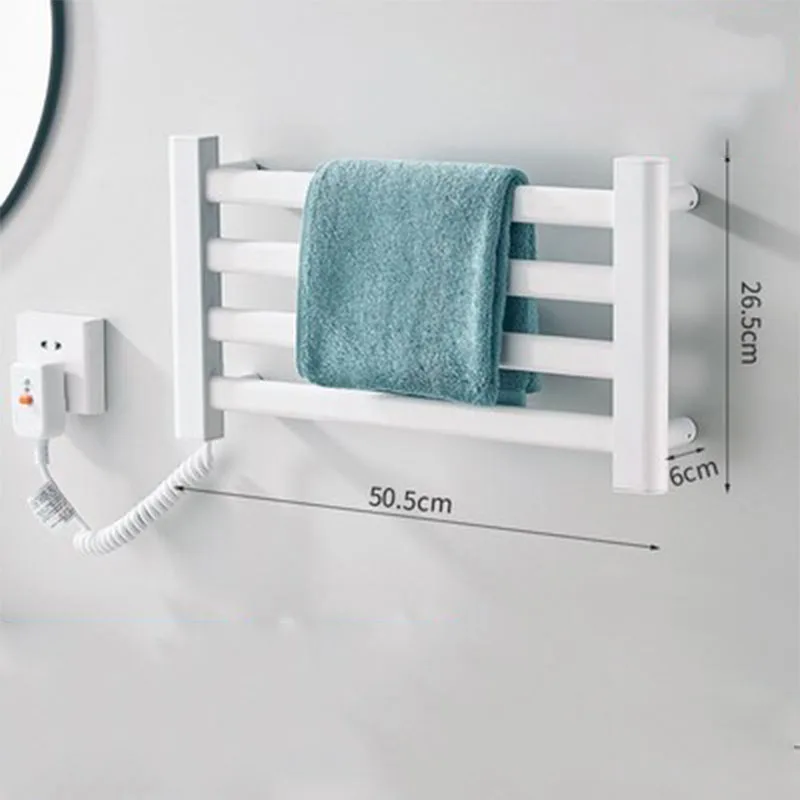 Electrically Heated Towel Rack Intelligent Home Bathroom Toilet Electrical Heating Thermostatic Bath Towel Shelf Drying Rack