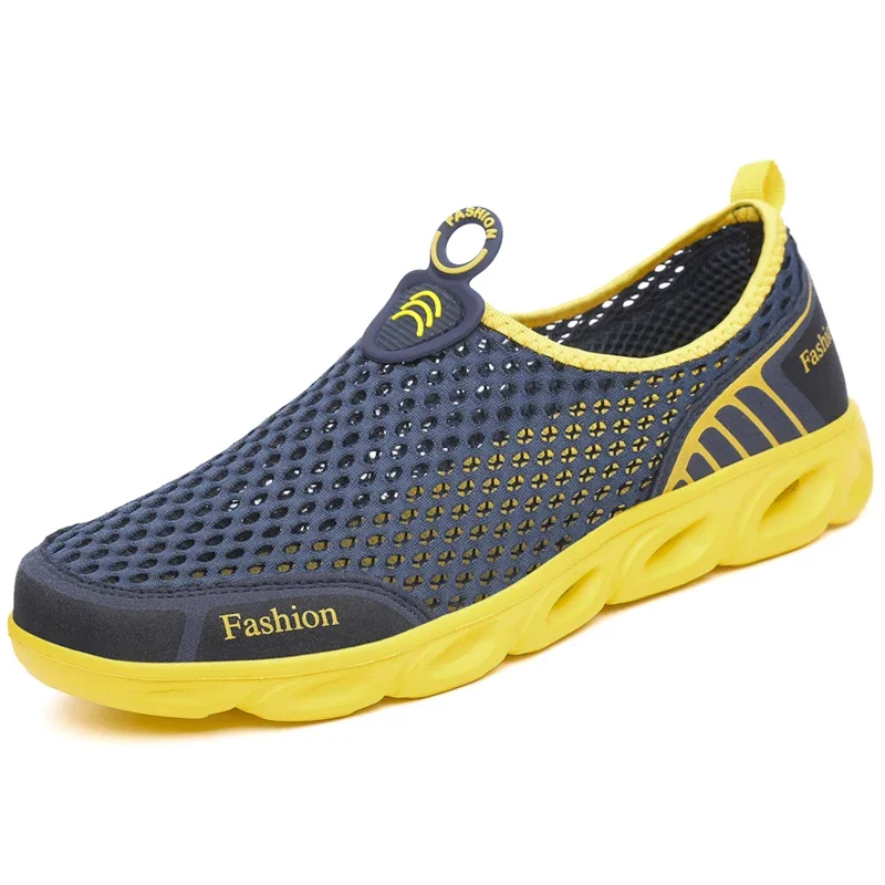 Neue Männer Schuhe Mesh 2025, Outdoor Männer Casual Turnschuhe Sommer Atmungsaktive Wasser Schuhe Paar Waten Schuhe für Mann Frauen Tenis