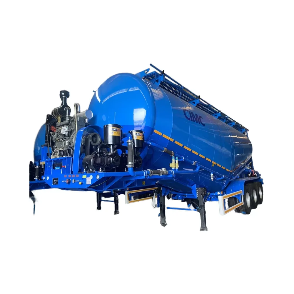 High-Strength Three-Axis Cement Bulk Powder Tanker Truck Latest Design