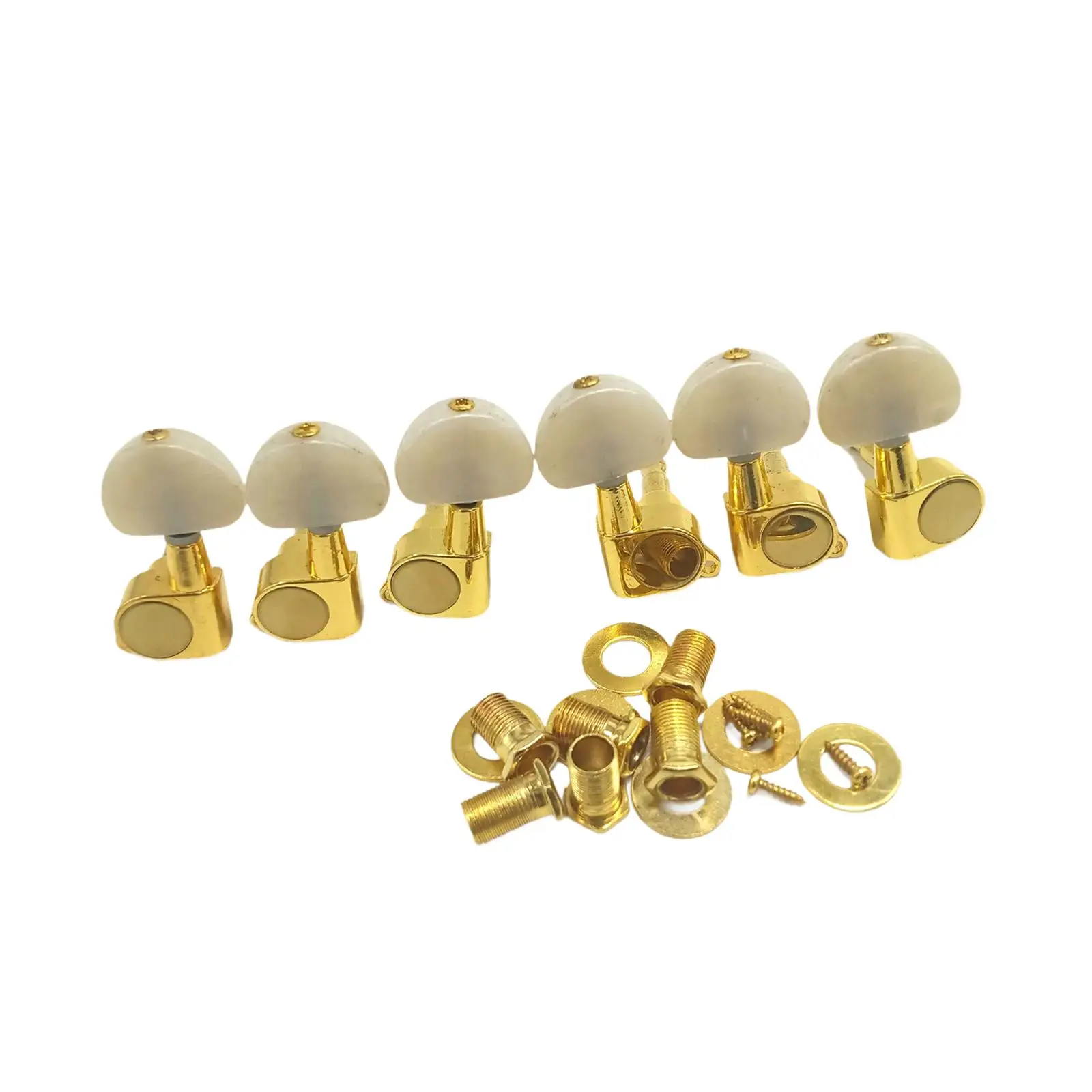 Guitar Locking Tuner Key 6pcs Gold Zinc Alloy Enclosed Tuners Machine Heads for Professional Acoustic Guitar