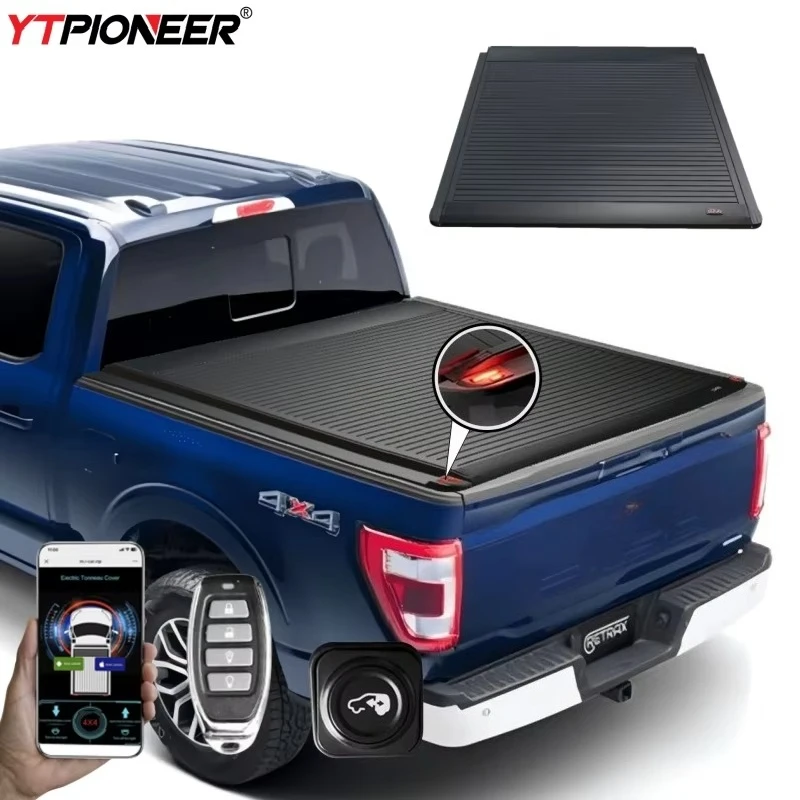 

5.5 6.5 Ft 5'6 Electric Retractable Bed Cover Tonneau Cover For Pickup Truck Ford F150 Xlt Sport Raptor 2019 2024 2025