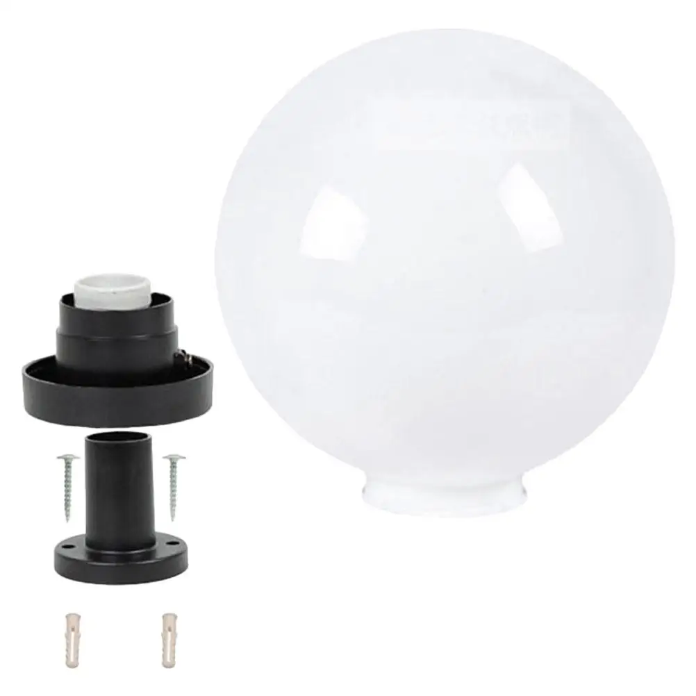Fence Lampshade Post Light Spherical Diameter Fixtures for outside Acrylic Posts Outdoor Lighting Diffused Railing