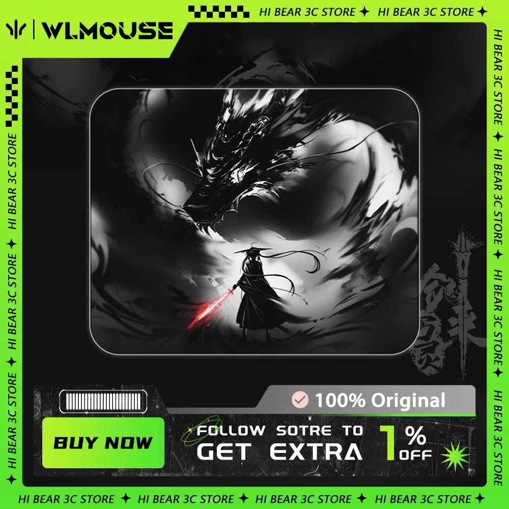 

Wlmouse Sword X Mousepad X-Soft Smooth Gaming Mousepad Original Hand-Painted 4mm Non-Slip Mouse Pad Valorant APEX CSGO FPS Gamer