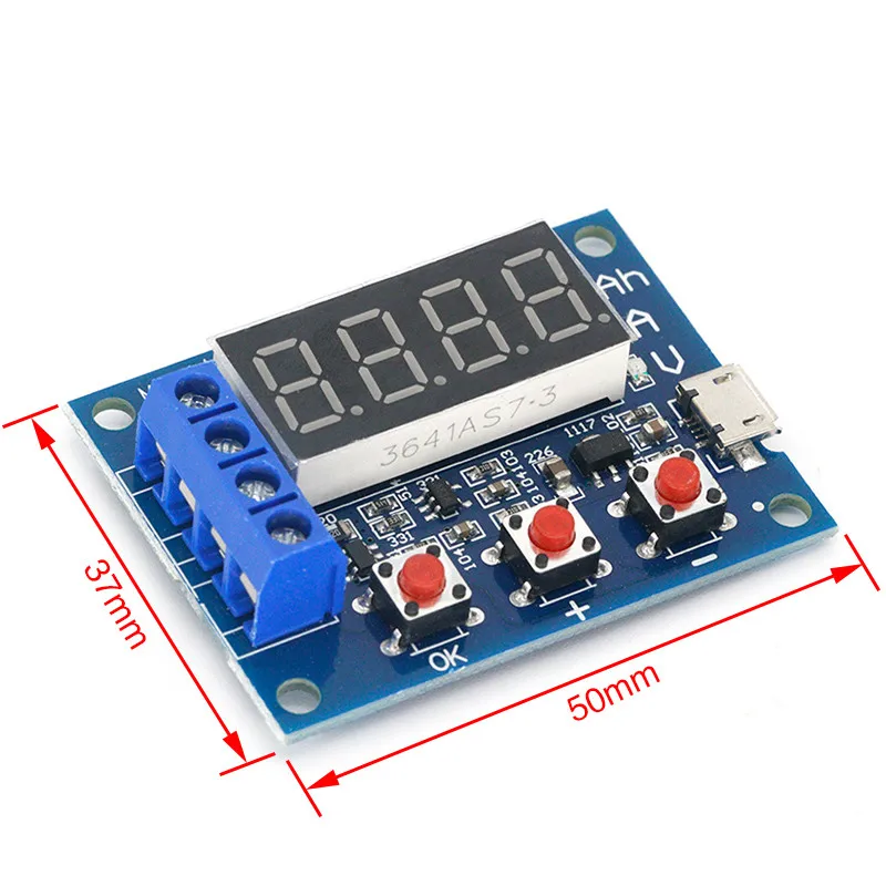 1.2v 12v 18650 ZB2L3 Li-ion Lithium Battery Capacity Tester + Resistance Lead-acid Battery Capacity Meter Discharge Tester