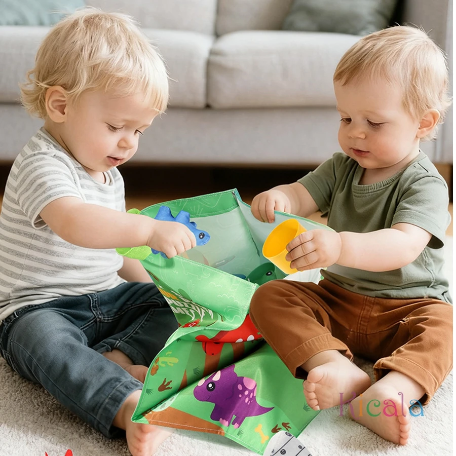 Giocattoli Montessori Gioco di pesca in stoffa per i più piccoli da 6 a 12 mesi Giocattolo sensoriale Tazze impilabili Conteggio dei numeri Ordinamento dei colori Regalo