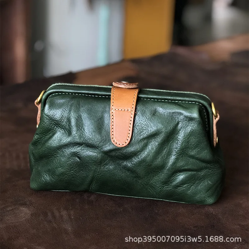 Cobbler Legend Genuine Leather Shoulder Bag For Women Vintage Small Shoulder Messenger Cross Body Bag