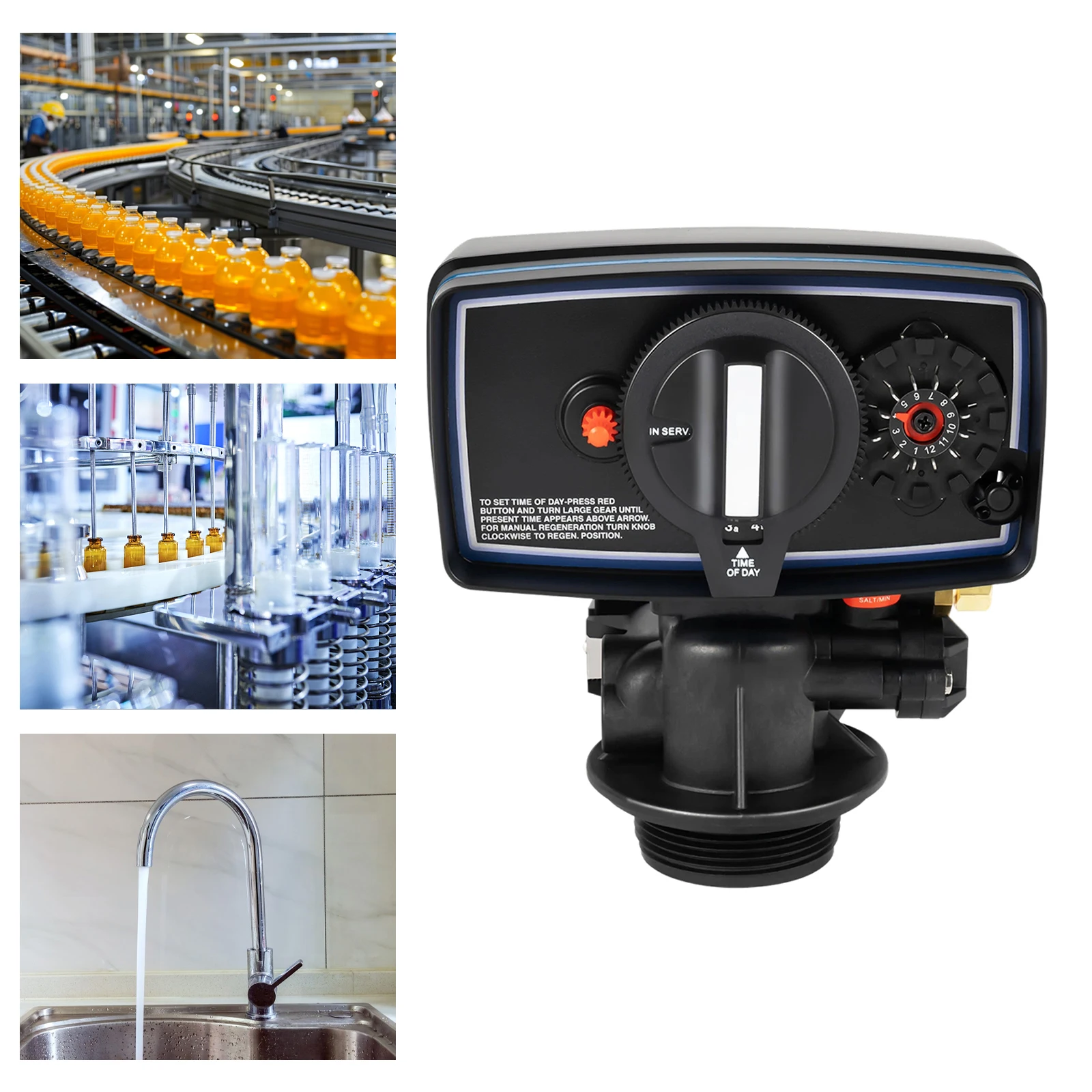 

Fleck 5600 12-Day Control Timer Valve for Water Softener Resin & Filter Systems