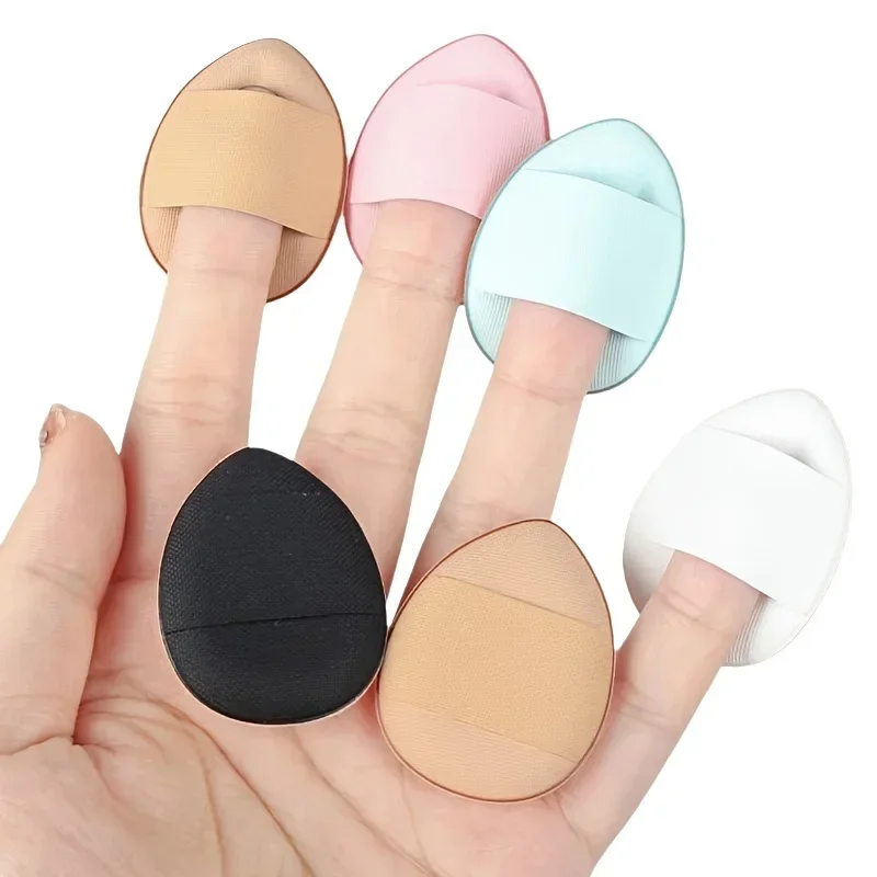 7/10PCS Mini Air Cushion แป้งพัฟ Water Drop Shaped คอนซีลเลอร์แต่งหน้าเครื่องมือขนาดเล็กปลายนิ้วพัฟสําหรับ Smooth FINISH การประยุกต์ใช้