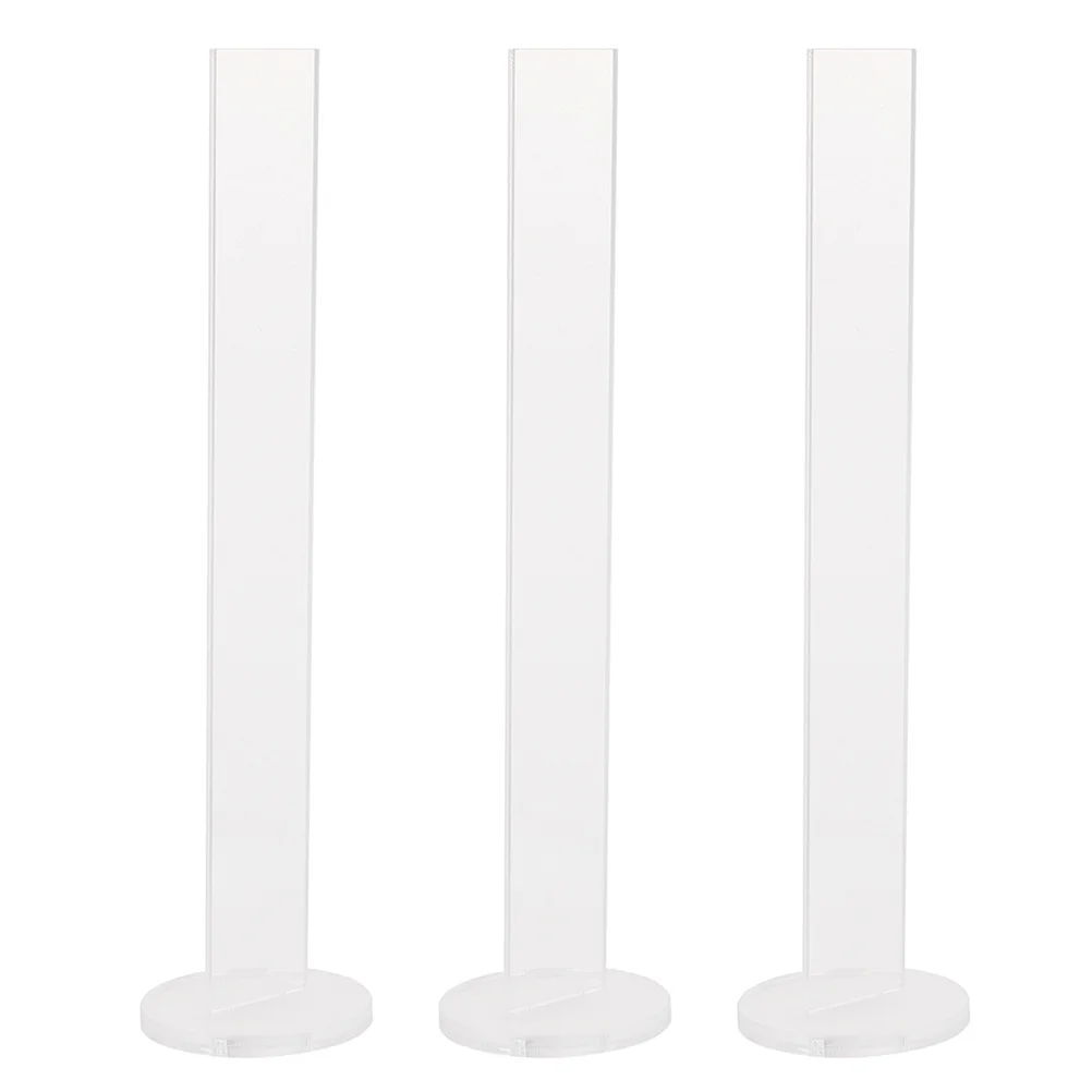 

3 Pcs Acrylic Tape Holder Display Stand Shelf Adhesive Rack Racks Storage Shelves Invisible Vertical Organizers