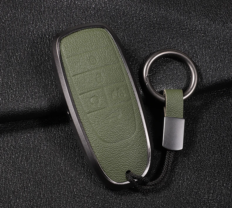 Suitable For Aion Y S V Plus Aluminium Alloy + Sheepskin Leather Car Remote Key Case Cover Available in Multiple Colors