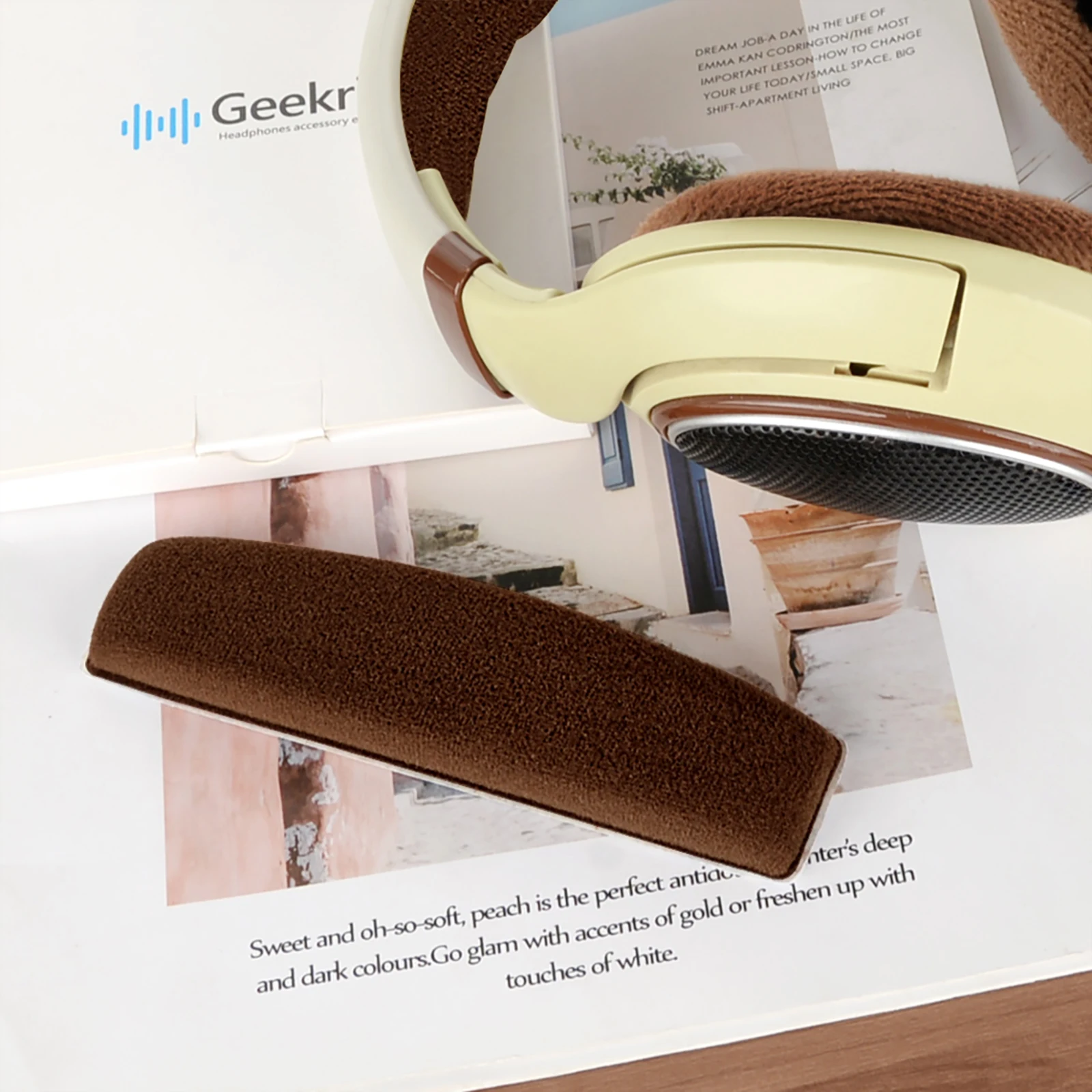 وسادة عقال Geekria القطيفة متوافقة مع Sennheiser HD598 HD598SE HD598CS HD595 HD569 HD559 HD558 HD555 HD518 HD515 لعبة واحدة
