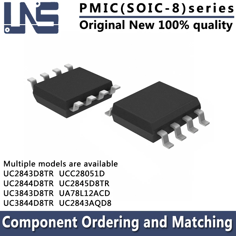 

1PCS UCC28051D UA78L12ACD UC2843AQD8 UC2843D8TR UC2844D8TR UC2845D8TR UC3843D8TR UC3844D8TR SOIC-8 3.90mm PMIC