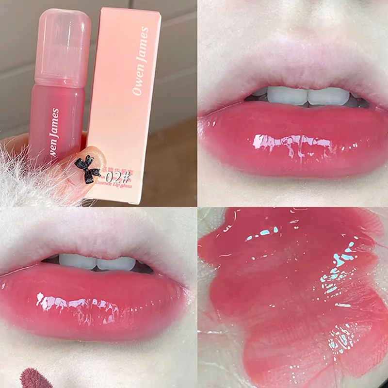 New Juice Jelly Mirror Lip Glaze Korean Moisturizing DuDu Lip Gloss Nude Lasting Waterproof Lip Gloss Lip Makeup Cosmetics