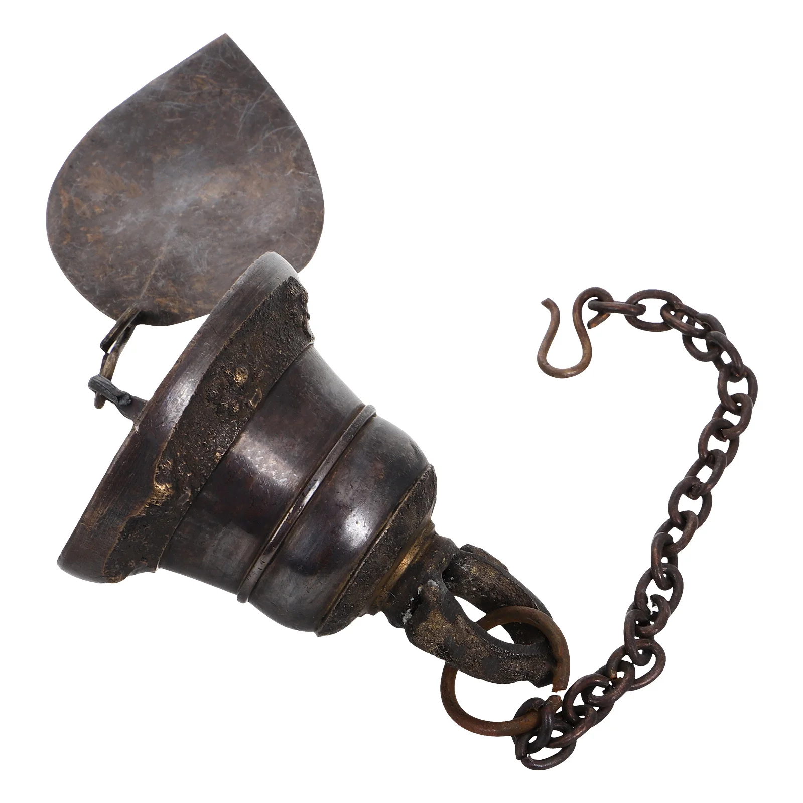 

Metal Vintage Temple Bell Handmade Look Hanging Wind Chime Feng Shui Blessing Bell Door Window Decoration Good Luck