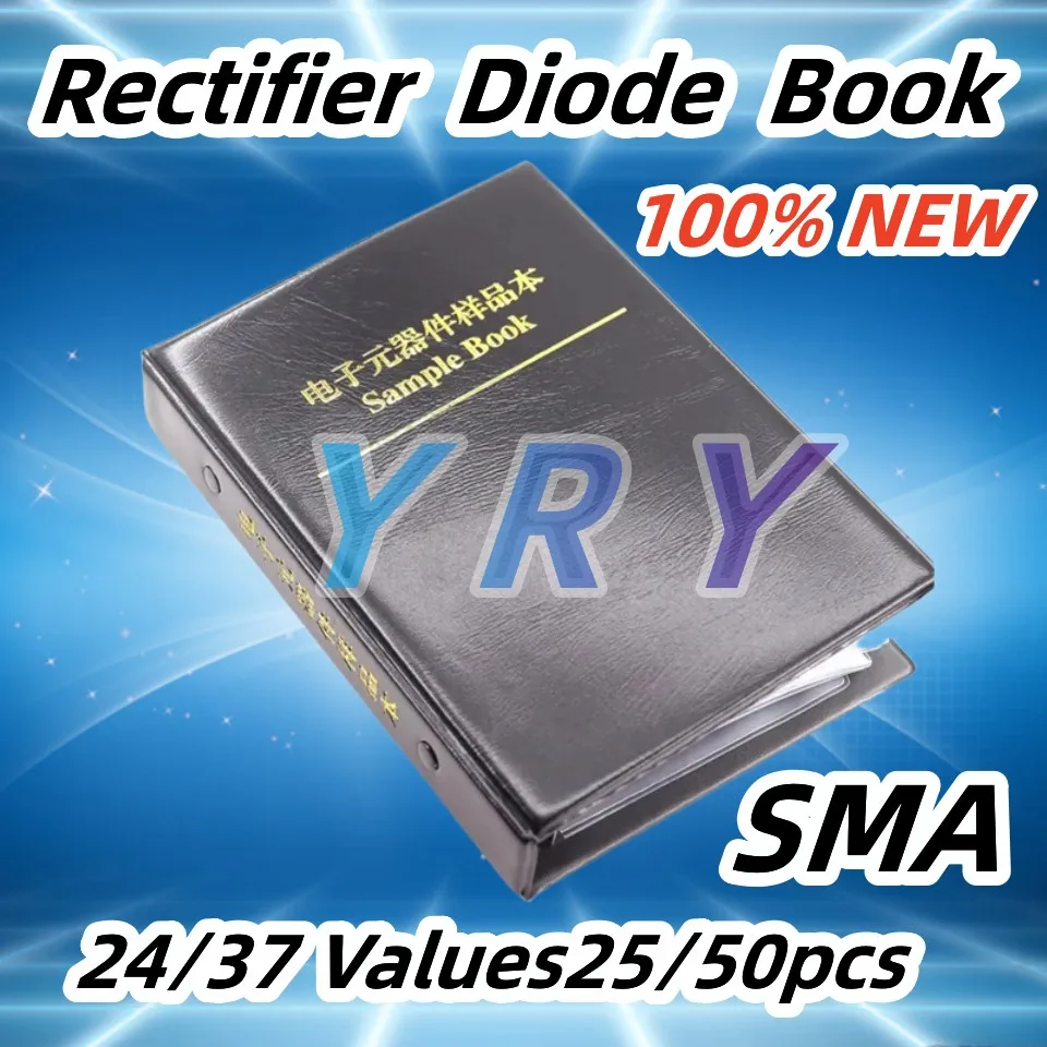 Rectifier Diode Sample Book SMD SMA Assortment Kit 33 Values Schottky Diodes M1 M4 M7 SS12 SS14 SS16 SS24 SS34 SS36 SS110 SS210