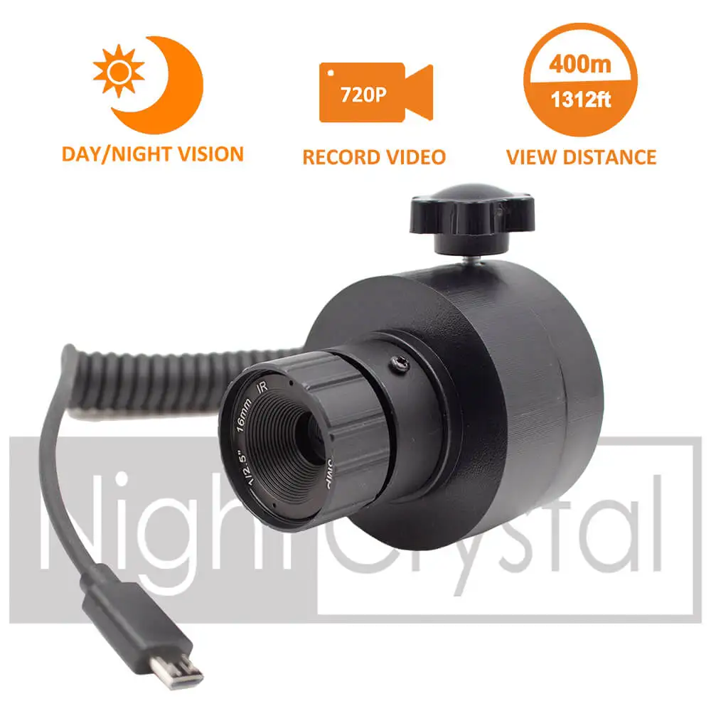 

Digital Night Vision Scope Attachment for Rifle Tactical Hunting, Infrared IR Camera, Megaorei 2, 2A, DIY, 720p, 850nm