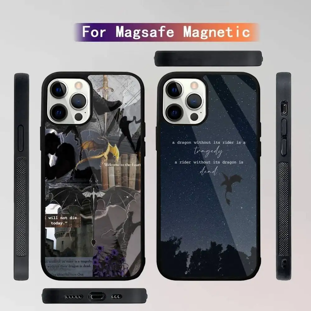 

F-Fourth W-Wing Dragon Phone Case For iPhone 16,15,14,13,12,11,Plus,Pro,Max Mini Magsafe Magnetic Wireless Charging