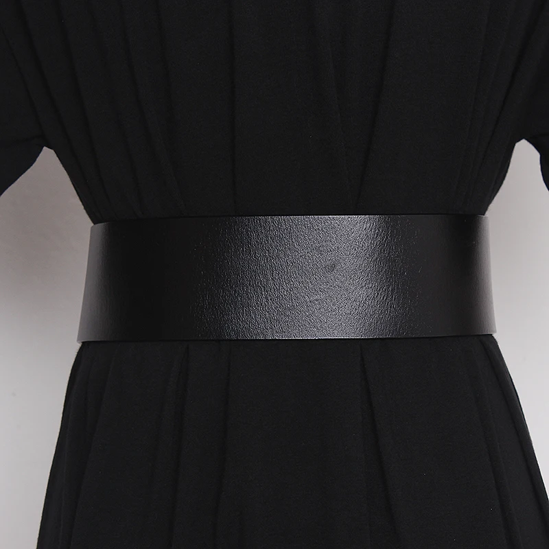 ハイエンド 5.5 センチメートル幅ウエストバンド本革カマーバンドダブルピンバックル調節可能なウエストベルト牛革 Cinturones パラ Mujer