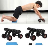 4 Wheel Abdominal Workout Roller Core Strength Multifunctional Abdomen Trainer Muscle Trainer ABS