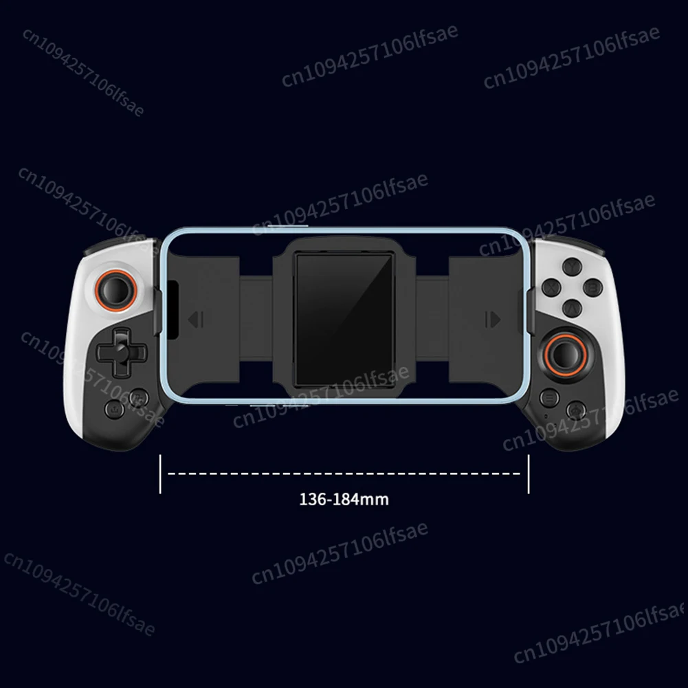 2 in 1 Wireless Mobile Gaming Controller Dual Joystick Cooling Phone Game Controller 300mAh for iPhone Android Phone Switch PC
