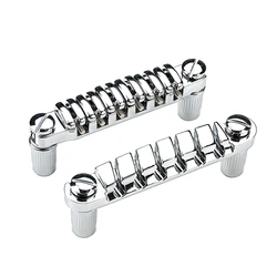 Dropship-Tune-O-Matic Electric Guitar Bridge +Guitar Stop Bar Tailpiece With Anchors And Studs For LP SG Guitars Chrome