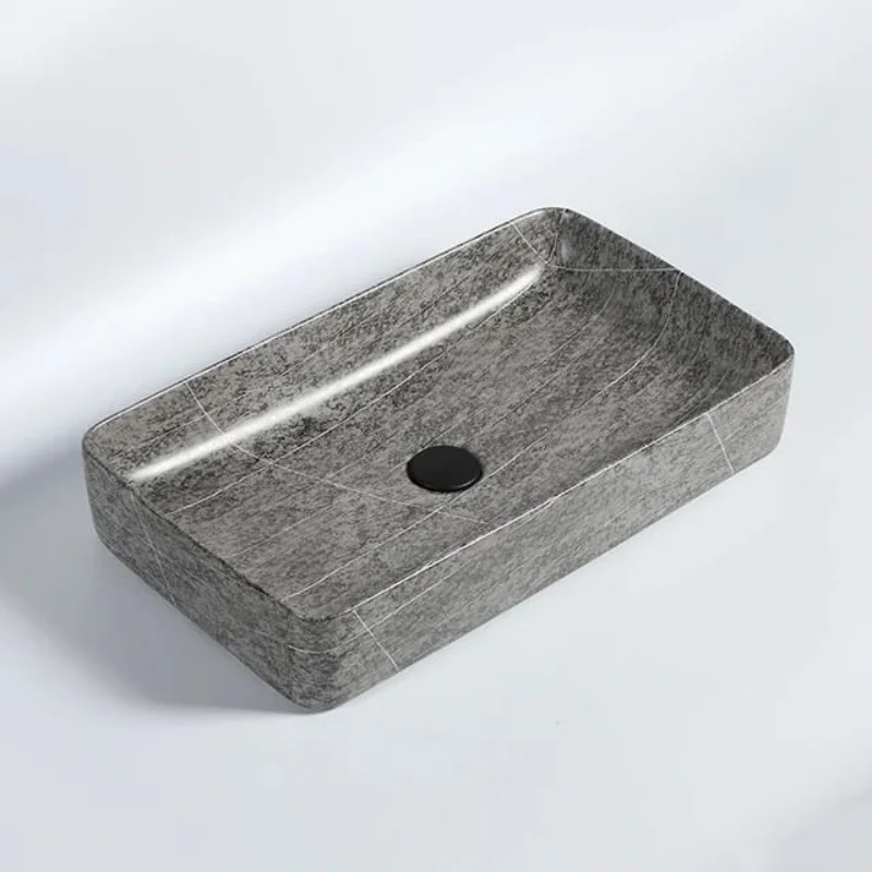 Handmade Ceramic Toilet Basin Counter Top Sink Hand Wash Bathroom Sink for Sanitary Ware Home Use