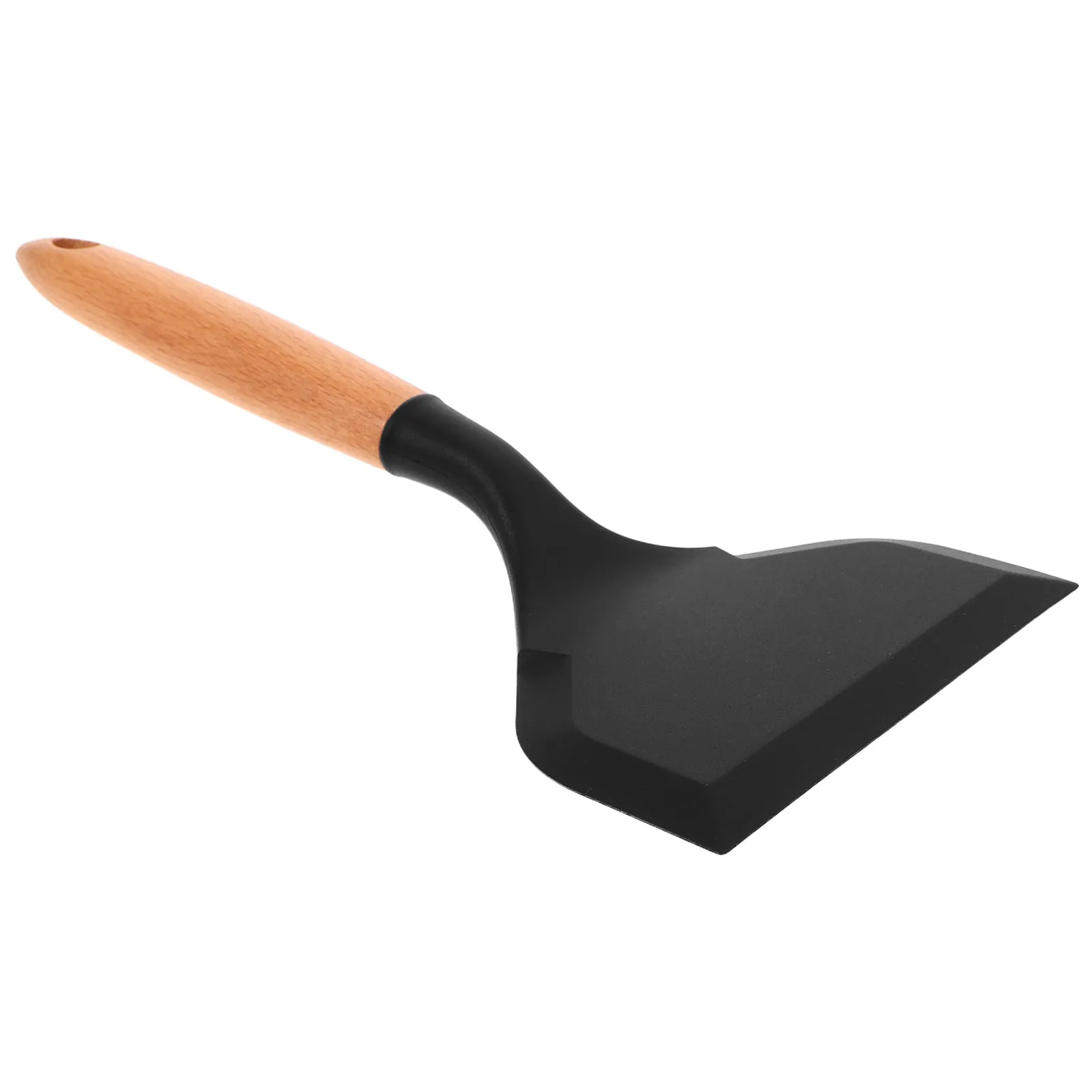 

Wooden Handle Silicone Spatula Non-Stick Pans Turner Wide Edge Spatula Flipping For Pancakes Fish Steak Tamagoyaki Making