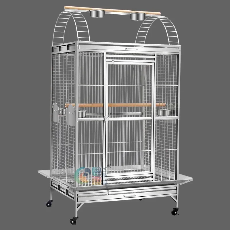 91 66 172cm Stainless Steel Metal Parrot Bird Cage, Extra Large, Giant Large Bird Cage, Villa Parrot Breeding Cage ST68P