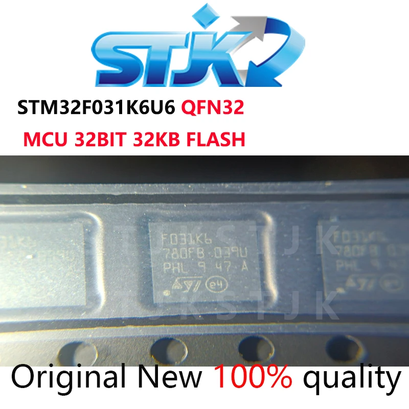 

STM32F031K6U6 STM32F031 QFN32 MCU 32BIT 32KB FLASH chip